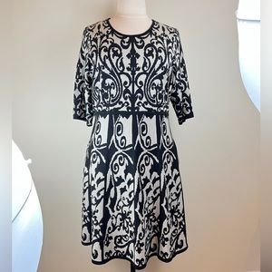 Skater Style Midi Sweater Dress, 3X, EUC